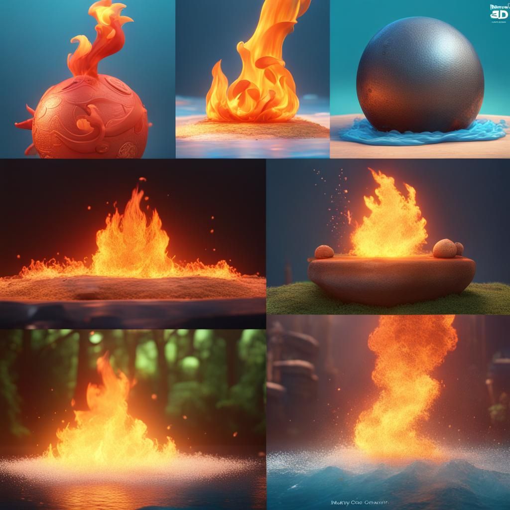 The Four Elements: Fire, Water, Air, and Earth