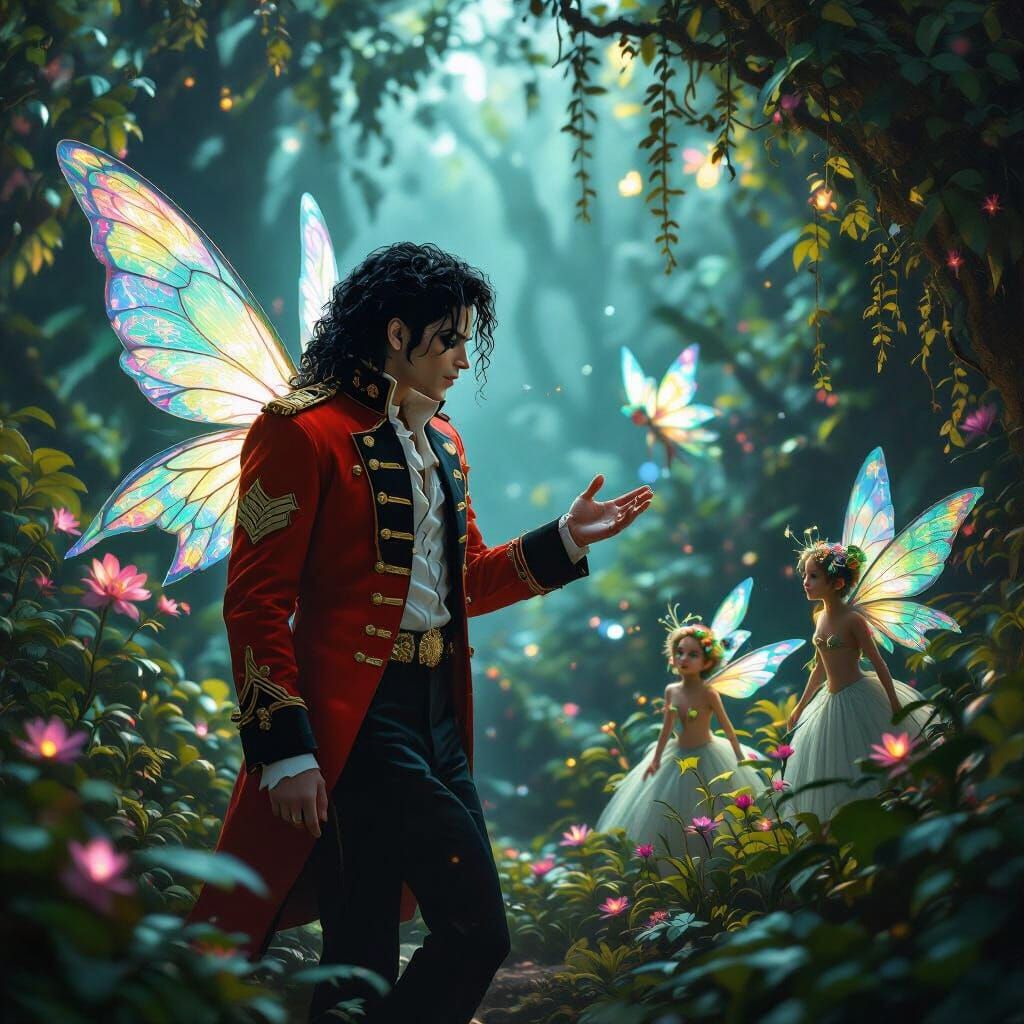 Michael Jackson in Bioluminescent Fairy World