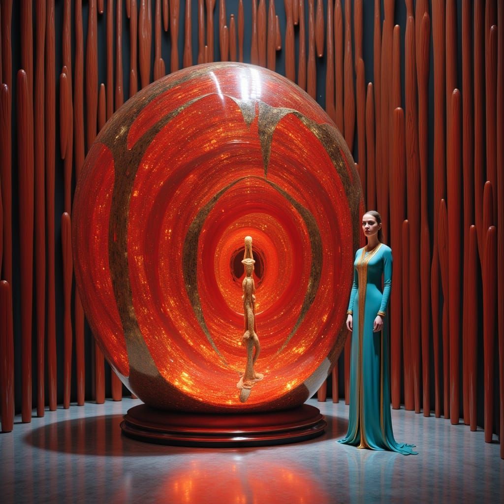 Ancient Alien Artifact Illuminated by Ethereal Light