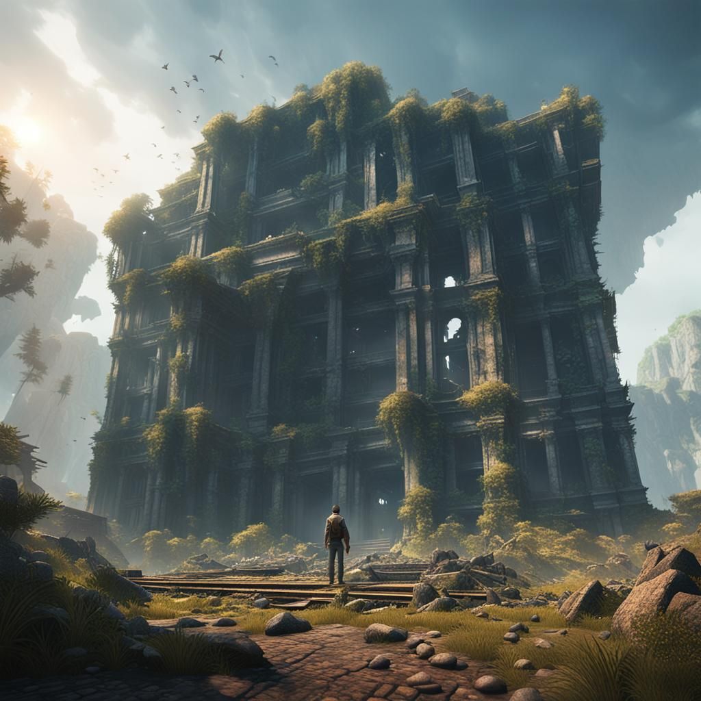 Epic Abandoned Structure in Hyper-Realistic 3D