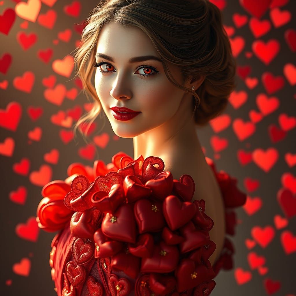 Ethereal Ball Gown Portrait in Whimsical Romantic Style