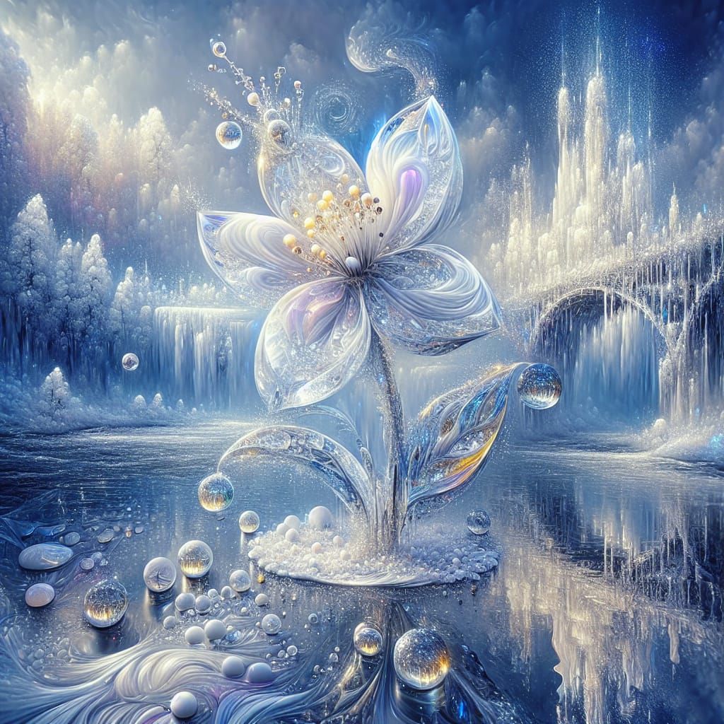 Blooming Ice Flower