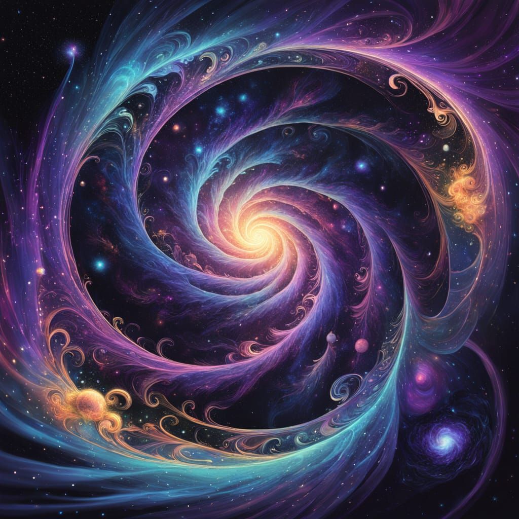 Cosmic Lifeform in Whimsical Digital Painting