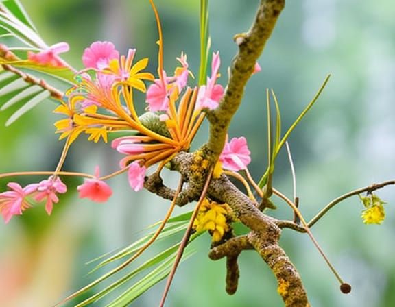 Surreal Ayahuasca Tree with Heart Core