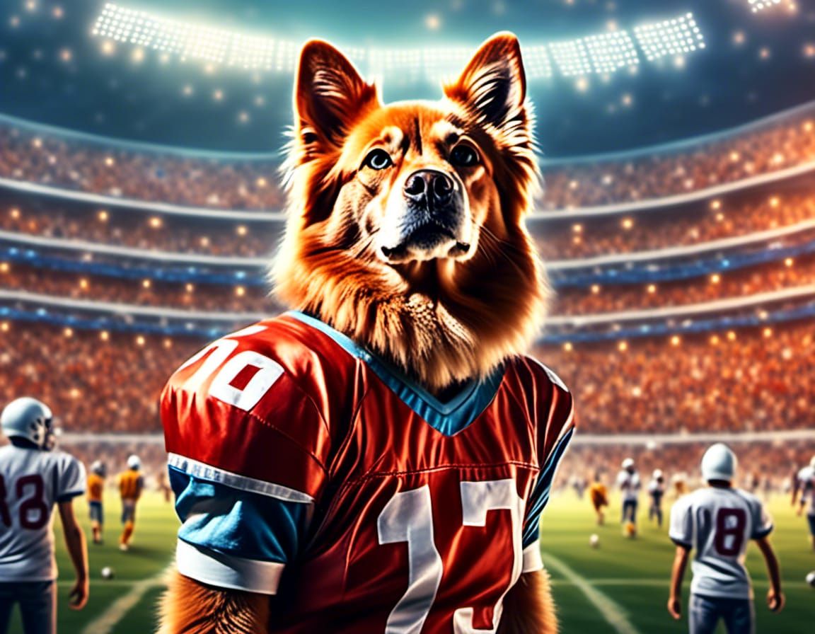 Dog as a Football Player