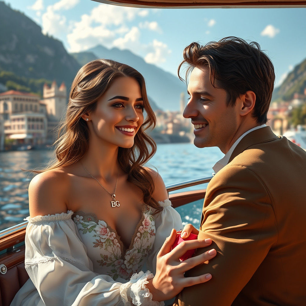 Italian Woman Portrait in Renaissance Landscape, 8K