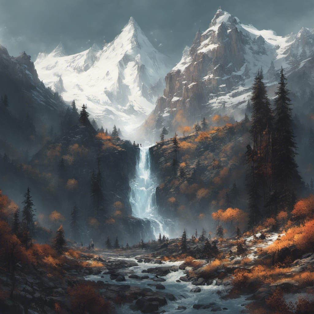 Happy Little Waterfall