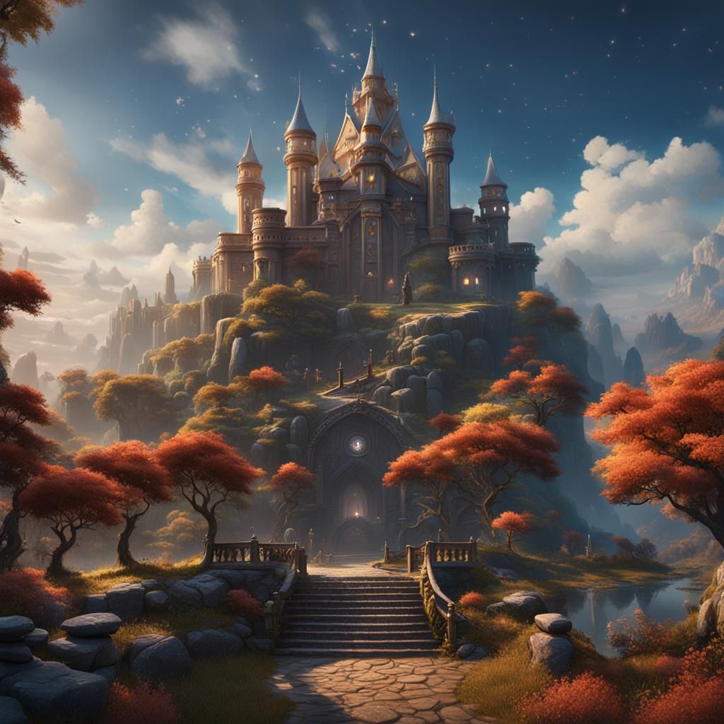 Gabrielle Name Art in Detailed Matte Painting Style