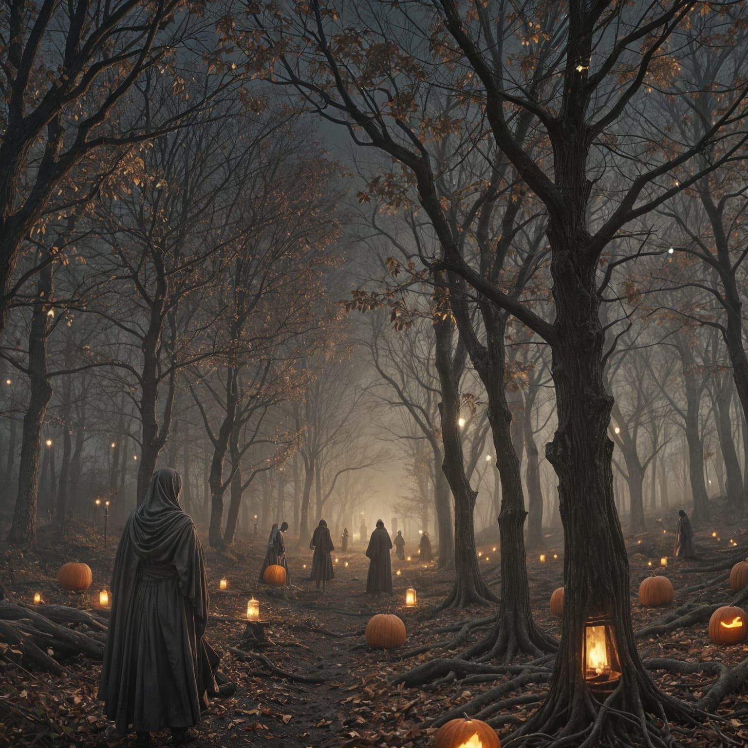 Celtic Bonfire Night Fantasy Art