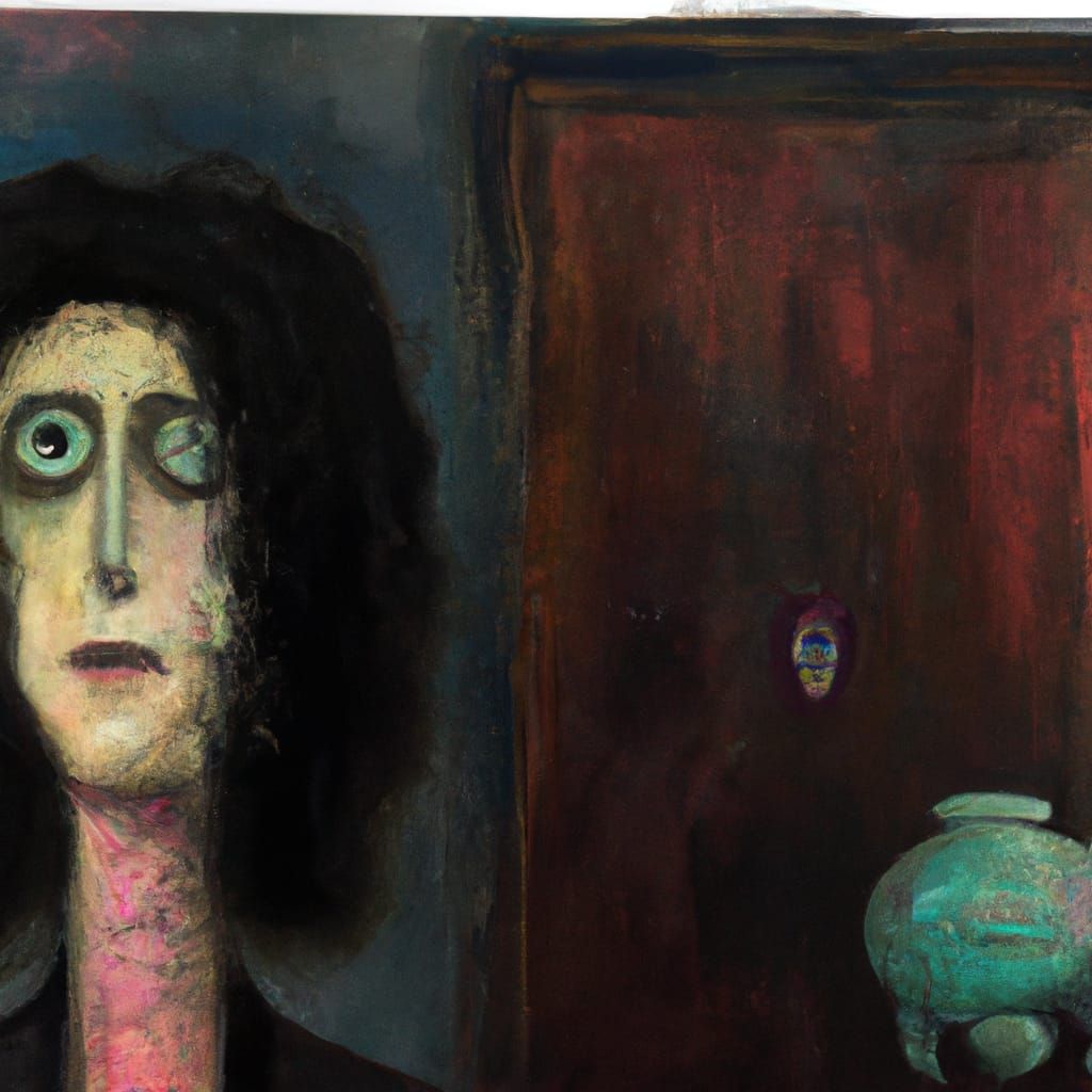 Eleanor Rigby wearing the face that she keeps in a jar by th...