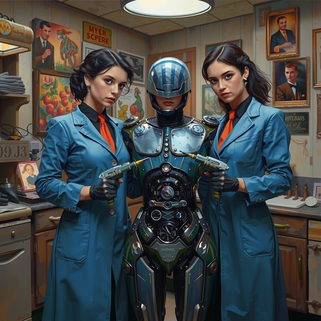 Idealized Figure in Art Nouveau Style