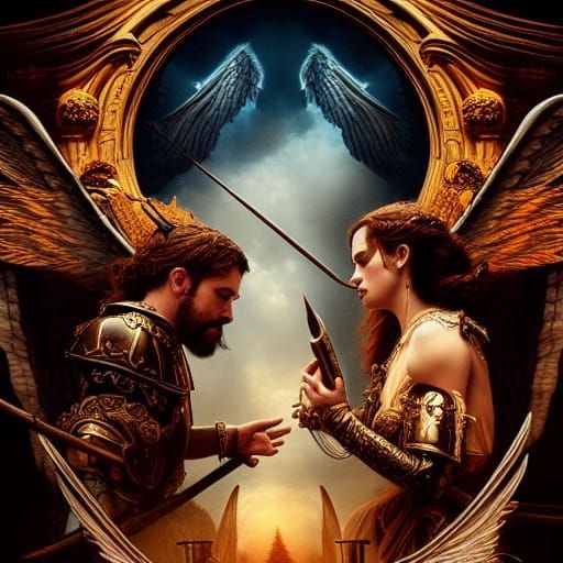 Angels and Demons: Epic Cinematic Digital Art