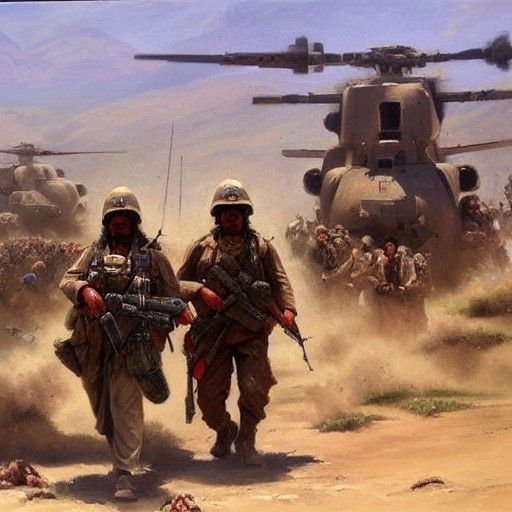 Afghanistan War: Oil Painting by James Gurney