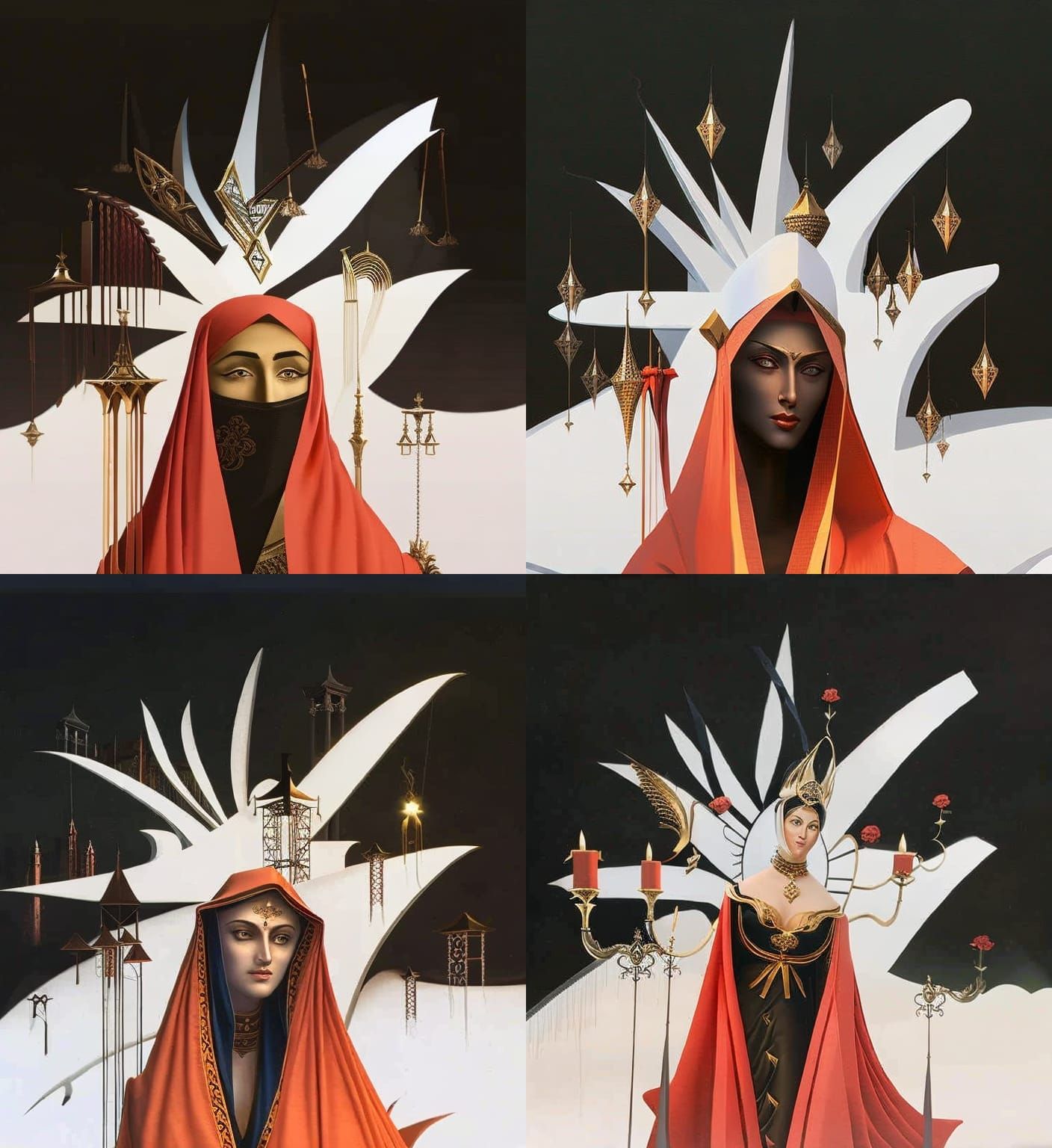 Countess Bathory Portrait in Renaissance Gothic Style