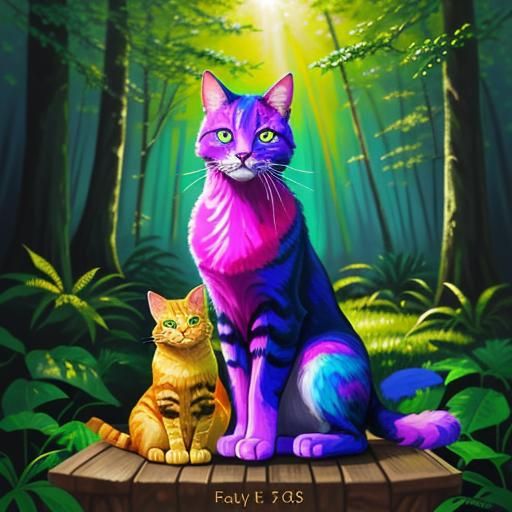 Whimsical Chess Game in Fauvist Oil Painting