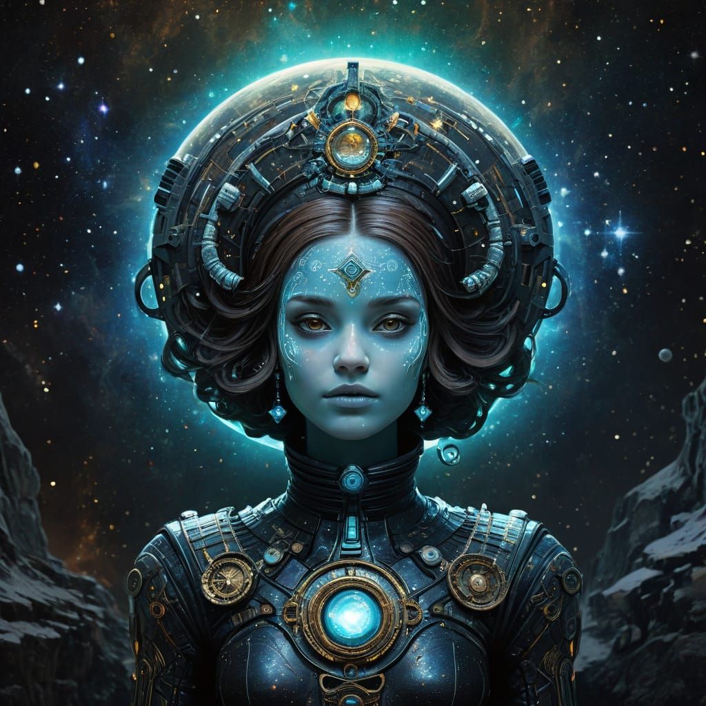 Majestic Cosmic Being Enters Grand High Court