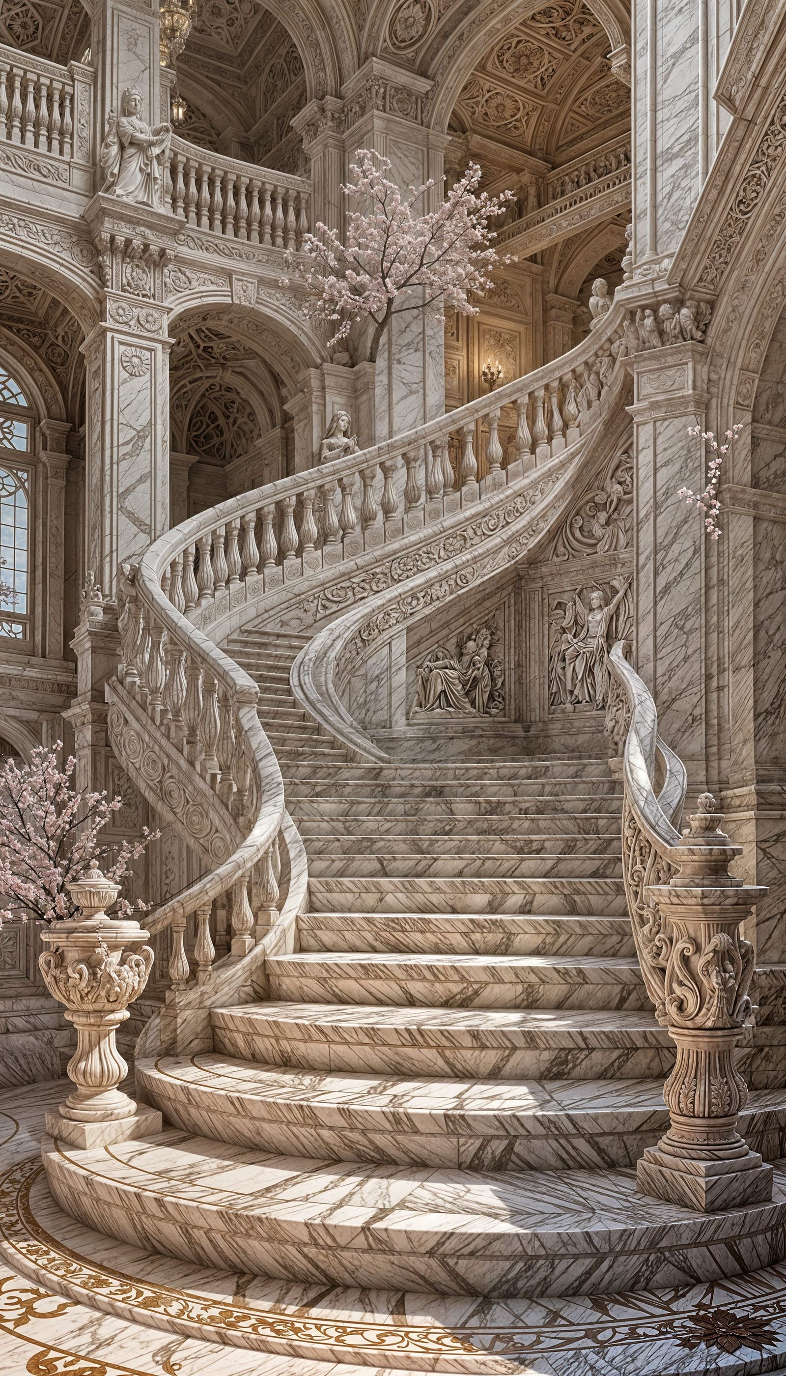 Staircase from Sakura Palace to 2nd Floor