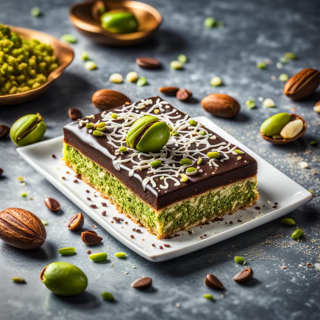 The Viral Dubai Knafeh Pistachio Chocolate Bar