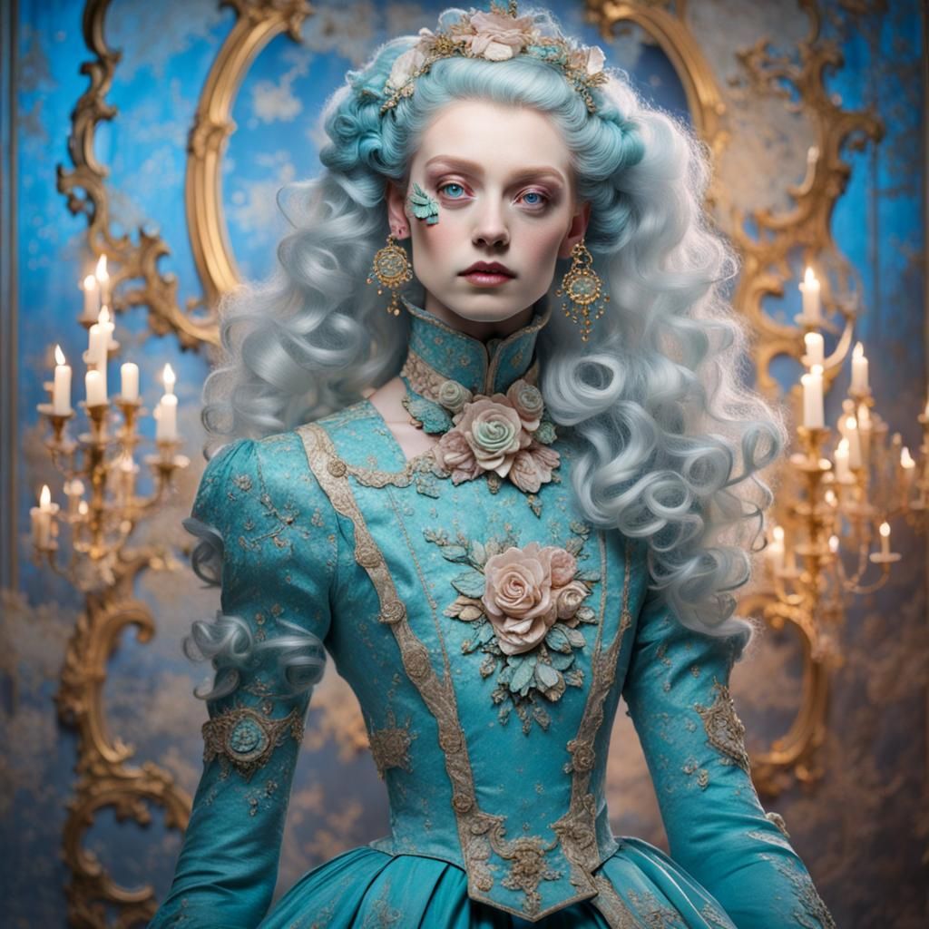 Science Fantasy with Rococo Aesthetic and Palette
