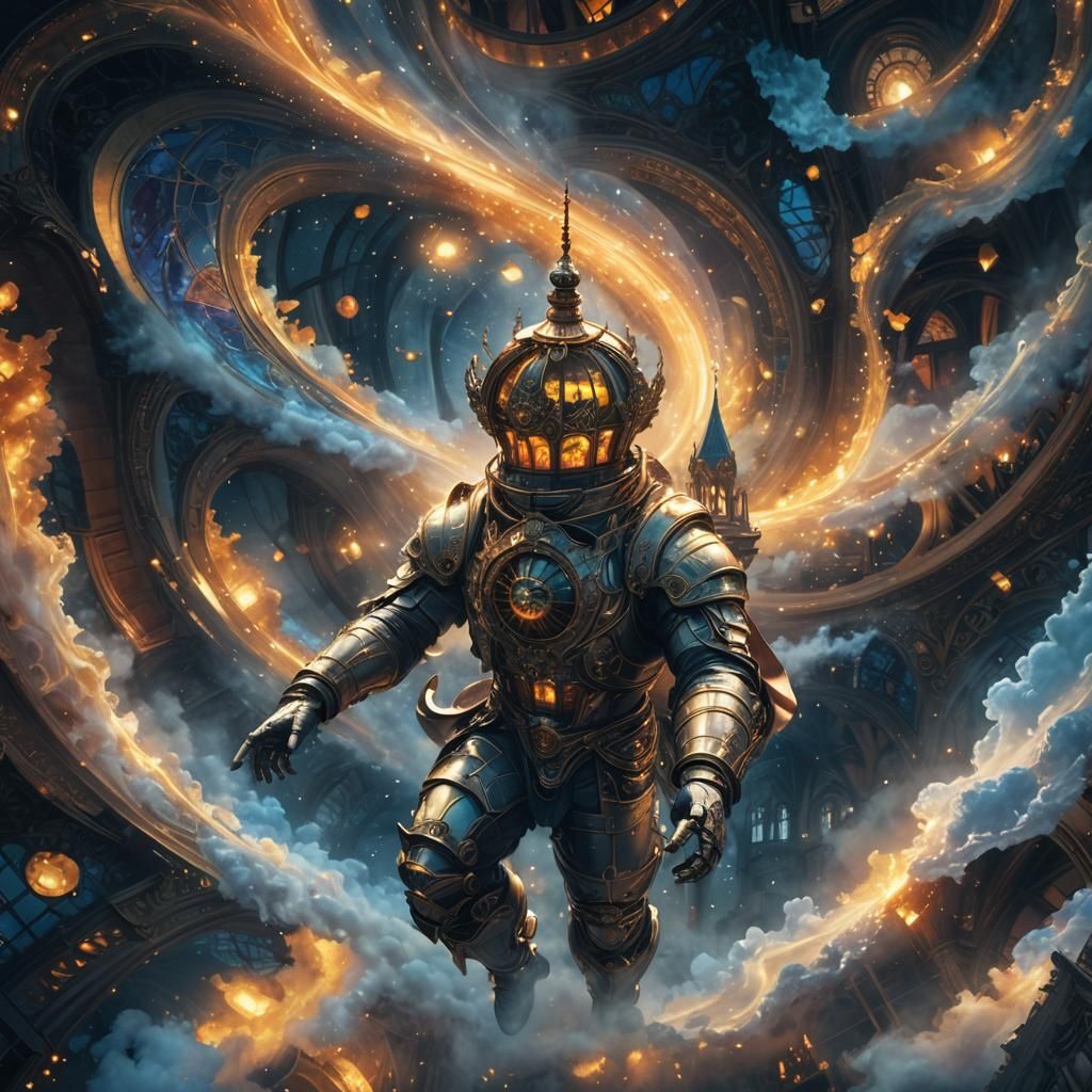 Ornate Opera House at Twilight in Fantasy Style