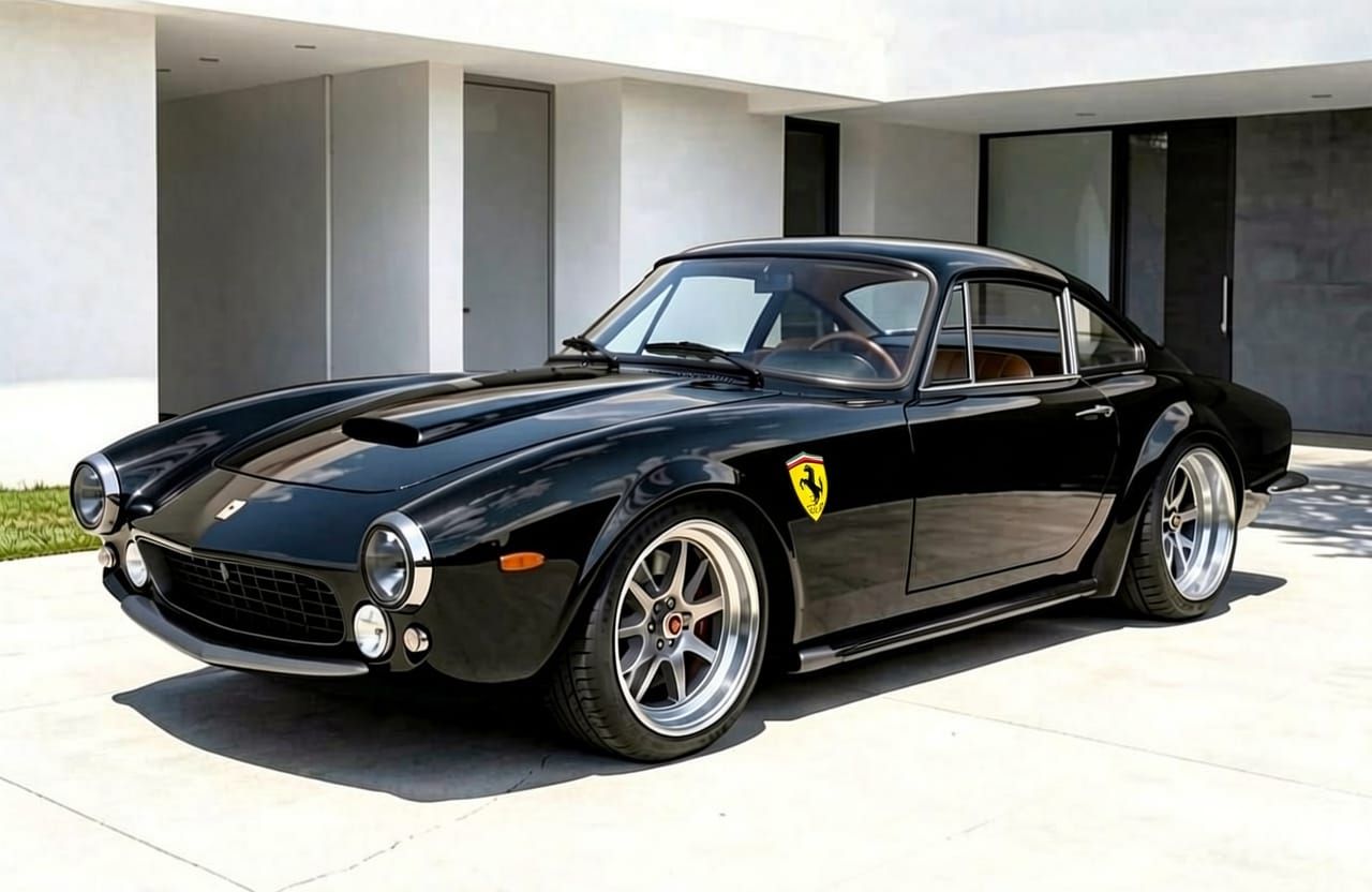 Modern Ferrari 250 GT Lusso Restomod in Racing Red