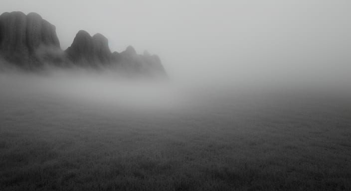 Eerie Halloween Landscape in Tim Burton Style