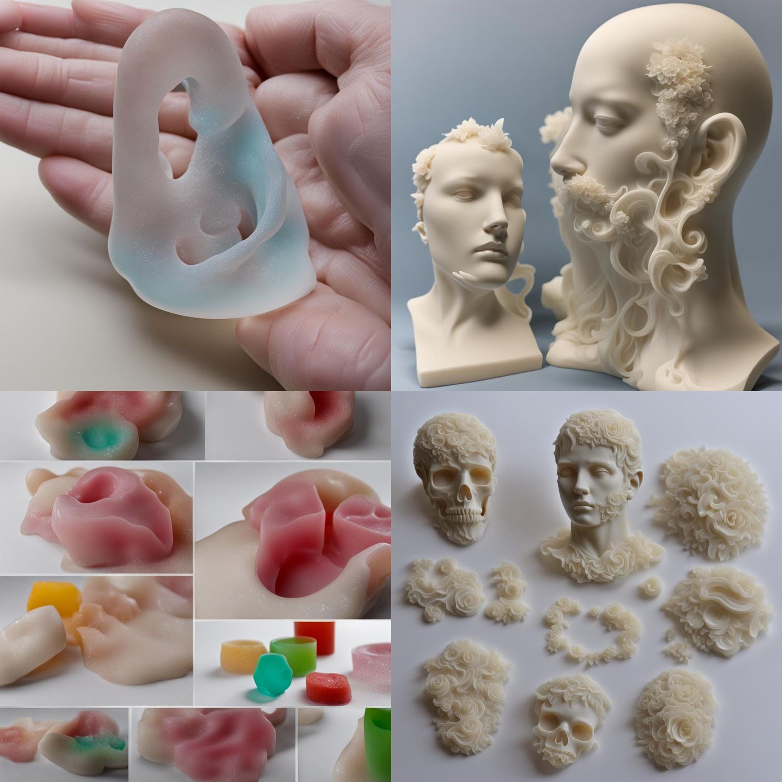 Clear Resin Cast in Minimalist Style