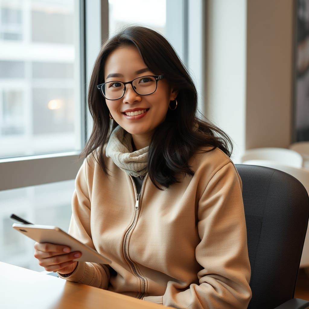 Surreal Cyberpunk Cityscape with Waiting Airplanes and Buzzi...