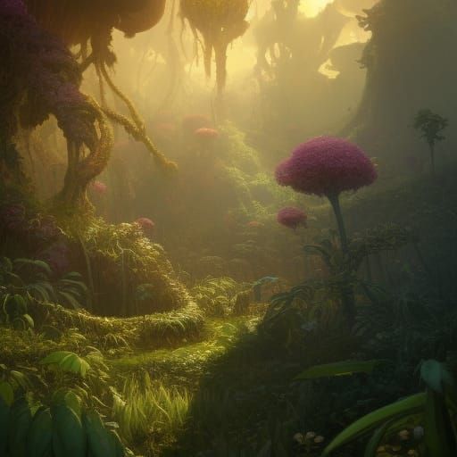 Plantera in Real: Dark Fantasy Concept Art