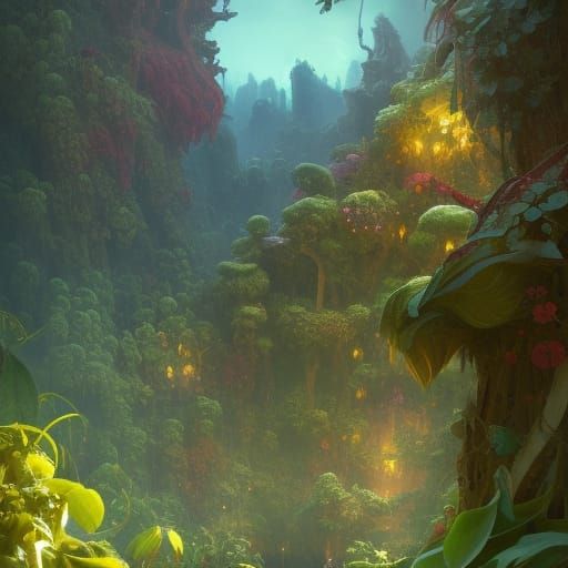 Plantera in Dark Fantasy Style, 8K Resolution