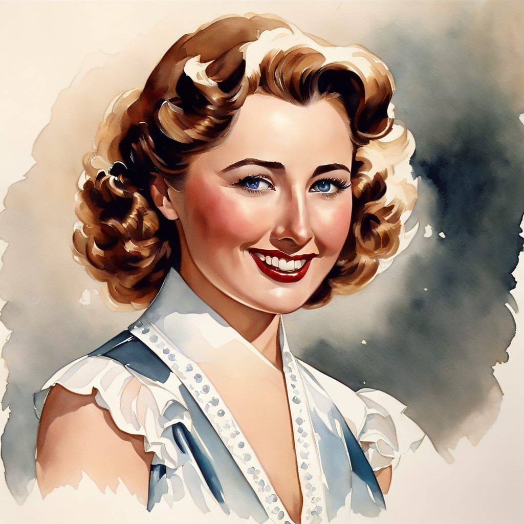 Radiant Portrait of a Smiling Young Woman