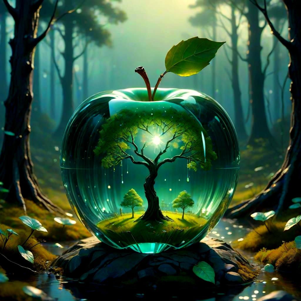 Enchanted Glass Orb Unveils Elvish Realm