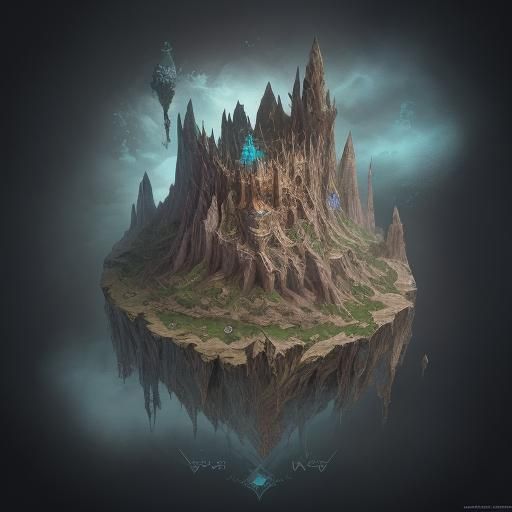 Fantasy World Map in High Fantasy Style