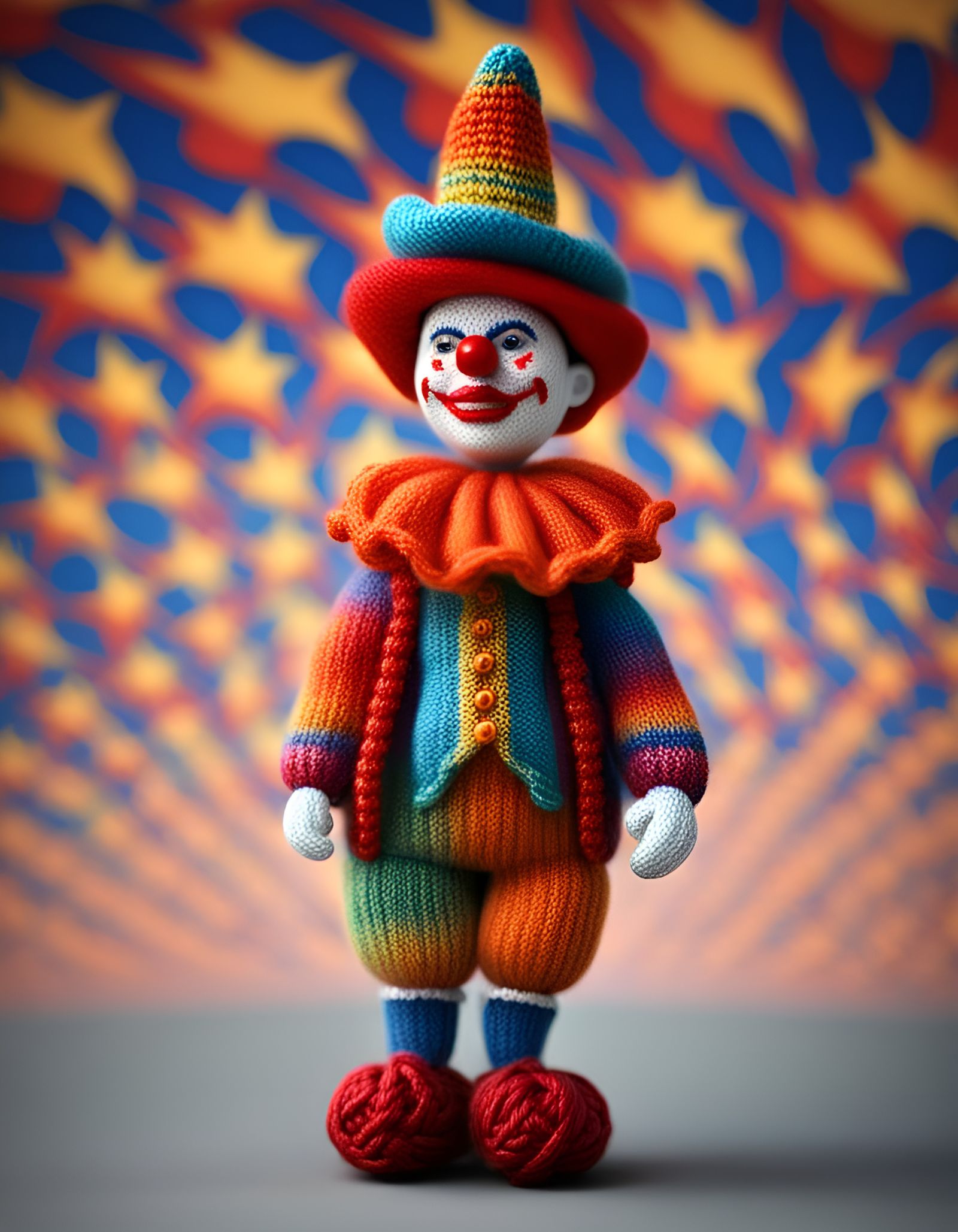 Mexican Clown Glides Among the Stars in 8K