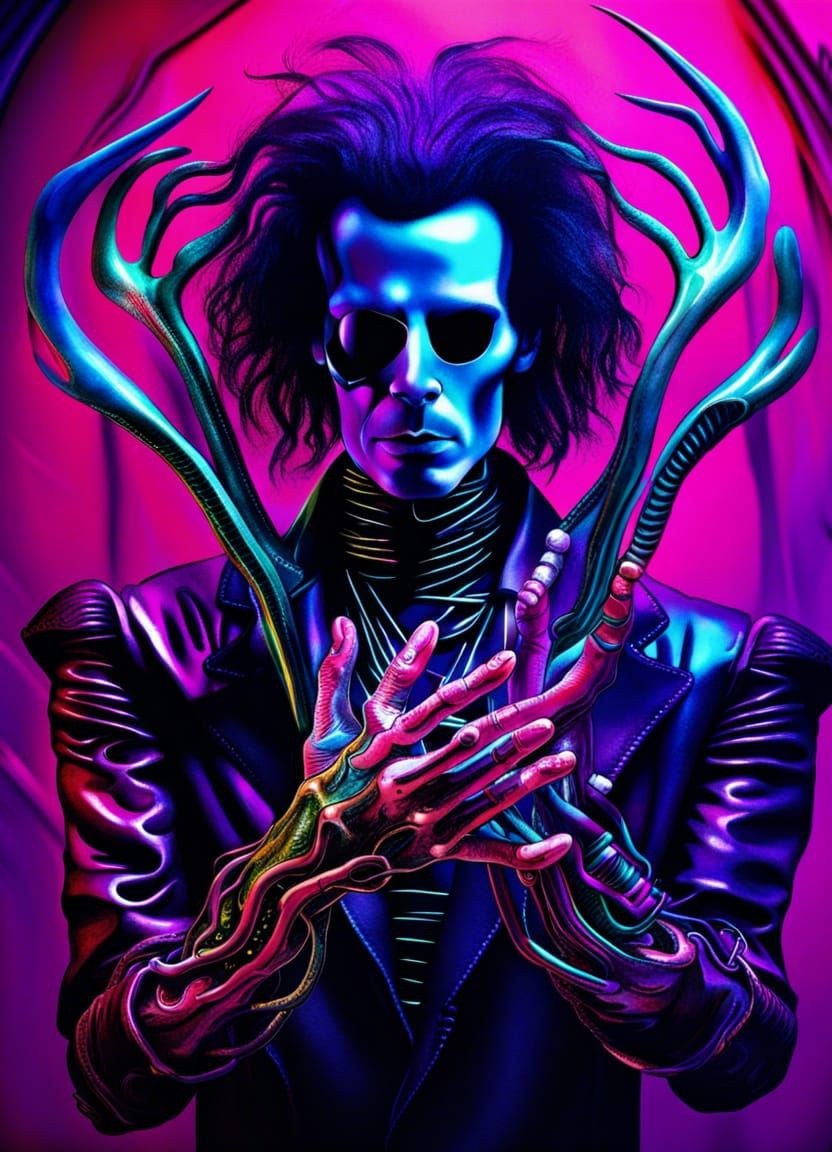 Cyberpunk Captain Hook Futurism Photoillustration