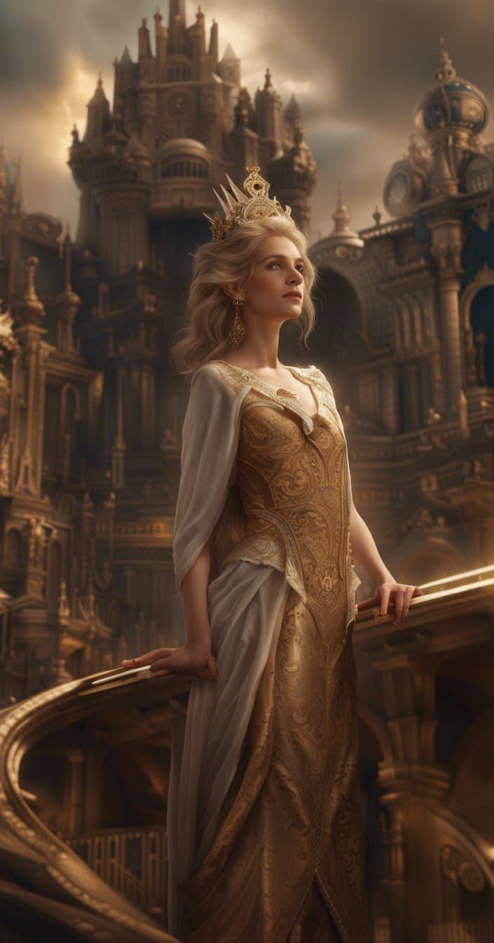 Lady of Worlds: Epic Digital Matte Painting