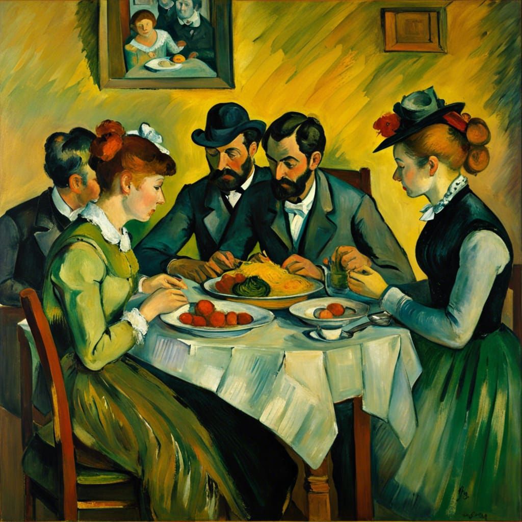 Neo-Impressionism: Family Dining