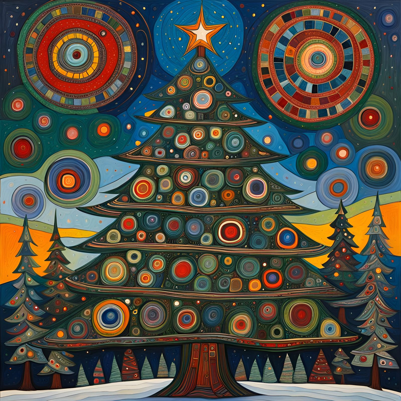 Hundertwasser Christmas Tree (III)