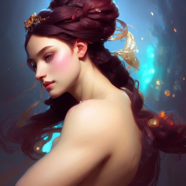 Princess Portrait in Digital Art Style