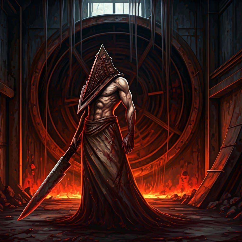 Silent Hill Pyramid Head in Rusted Morgue
