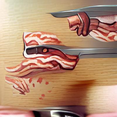 Bacon Image Generated by AI