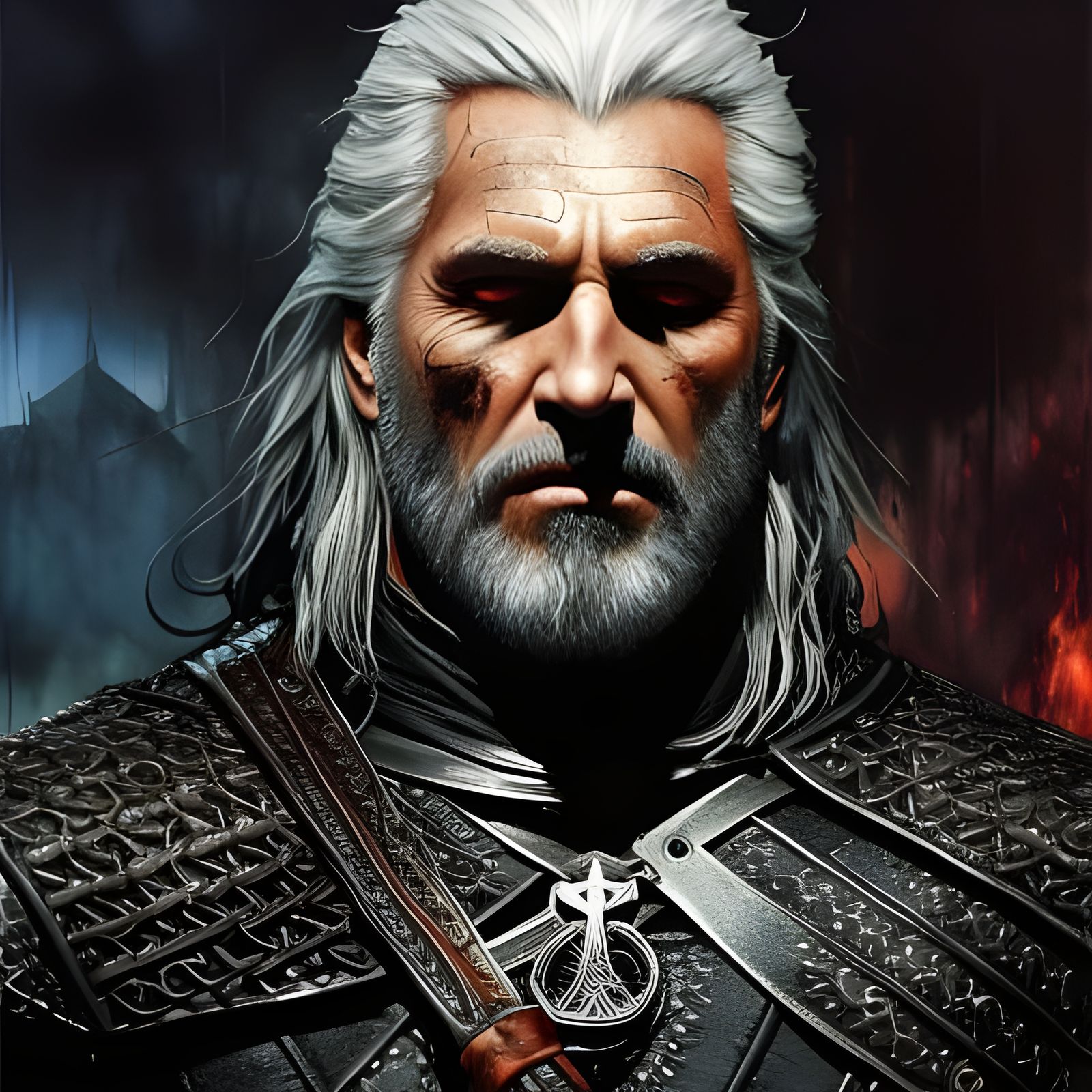 The White Wolf.. Geralt of Rivia 🐺⚔️