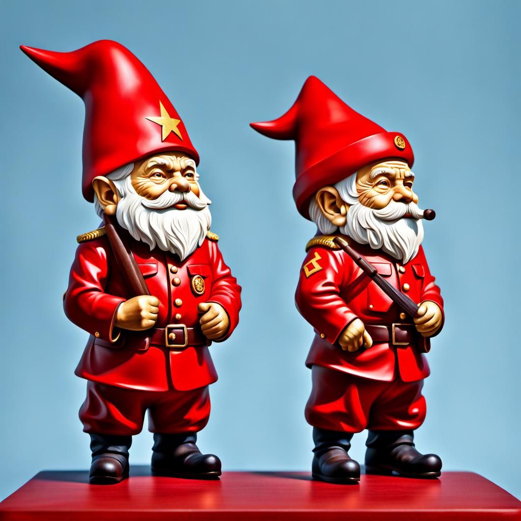 Anatomically Accurate Communist Gnomes with Iconography