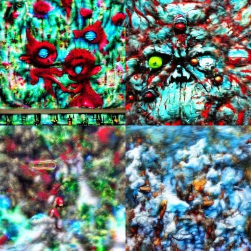 Rococo Horrorcore Women with Santa Hats and Cats