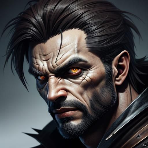 Hyperrealistic Lycan in Sharp Focus