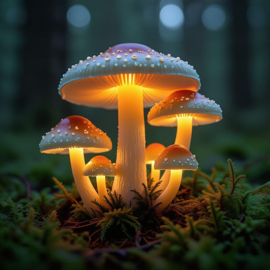 Bioluminescent Mushrooms: A Glowing Natural Wonder
