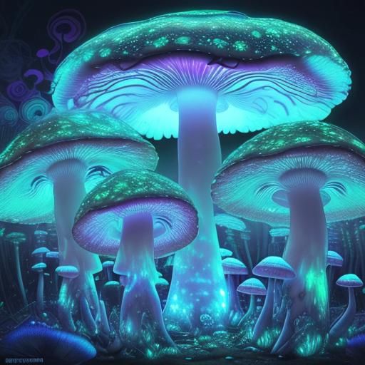 Bioluminecent Mushrooms