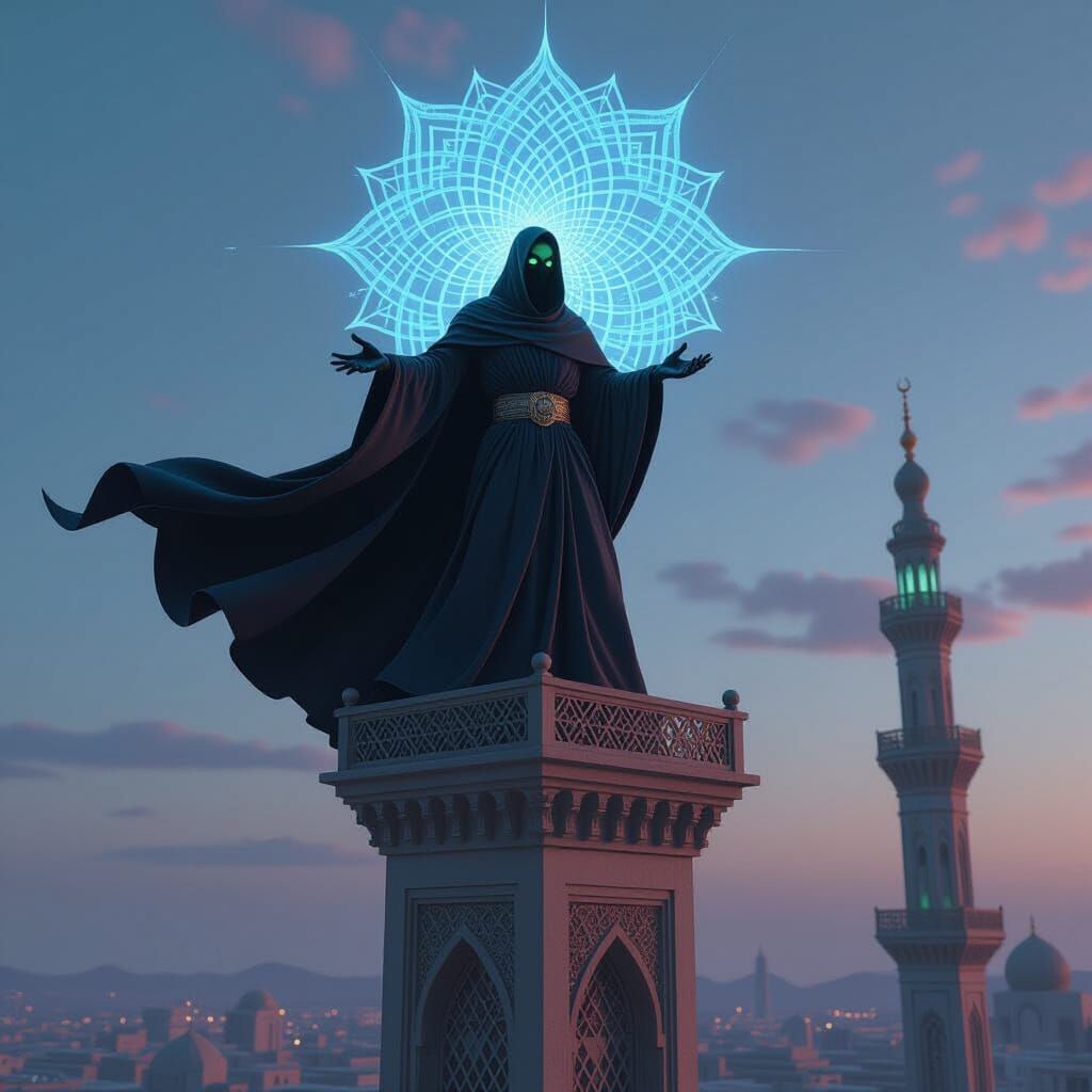 Geometric Ghoul Distorts Reality in Photorealistic Style