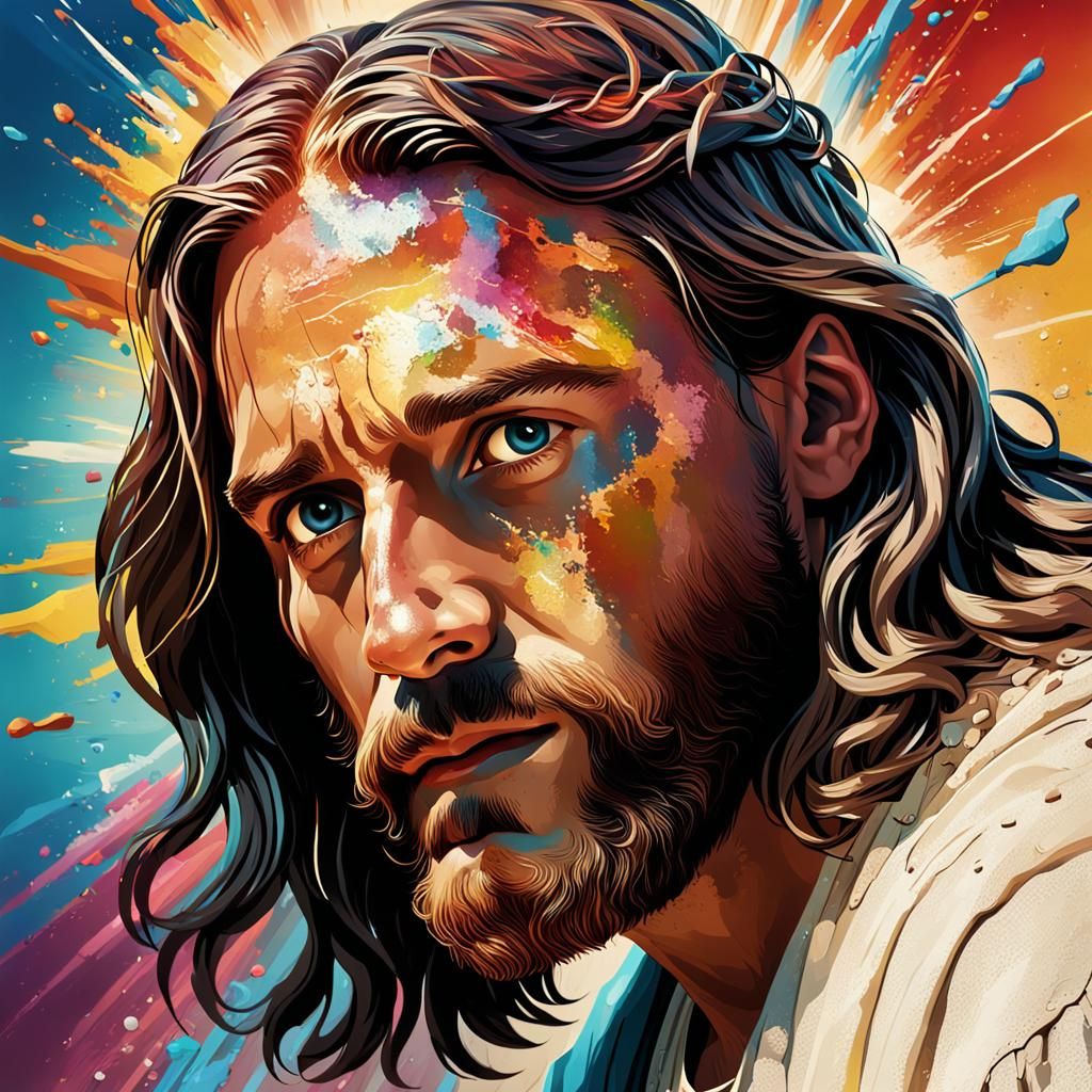 Hyperrealistic Jesus Revolution Movie Poster Concept Art