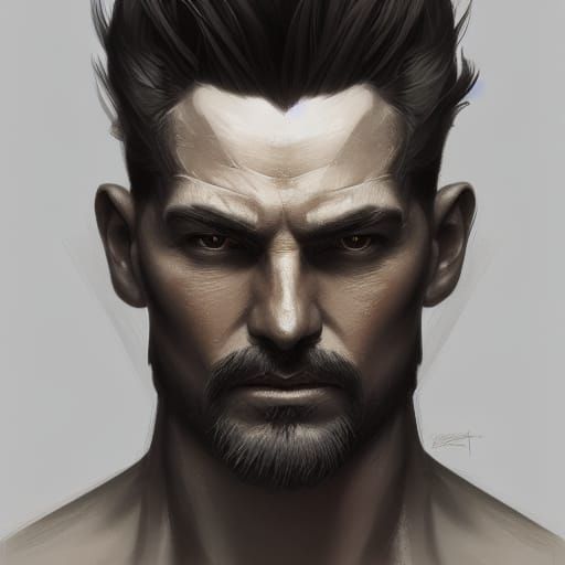 Detailed Portrait in Style of Rutkowski and Mucha